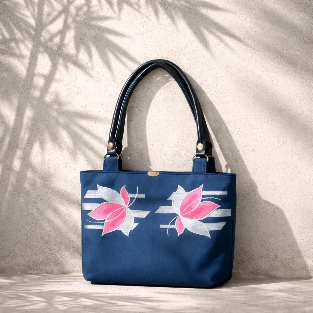 Sakura Wind - Silk Obi Handbag