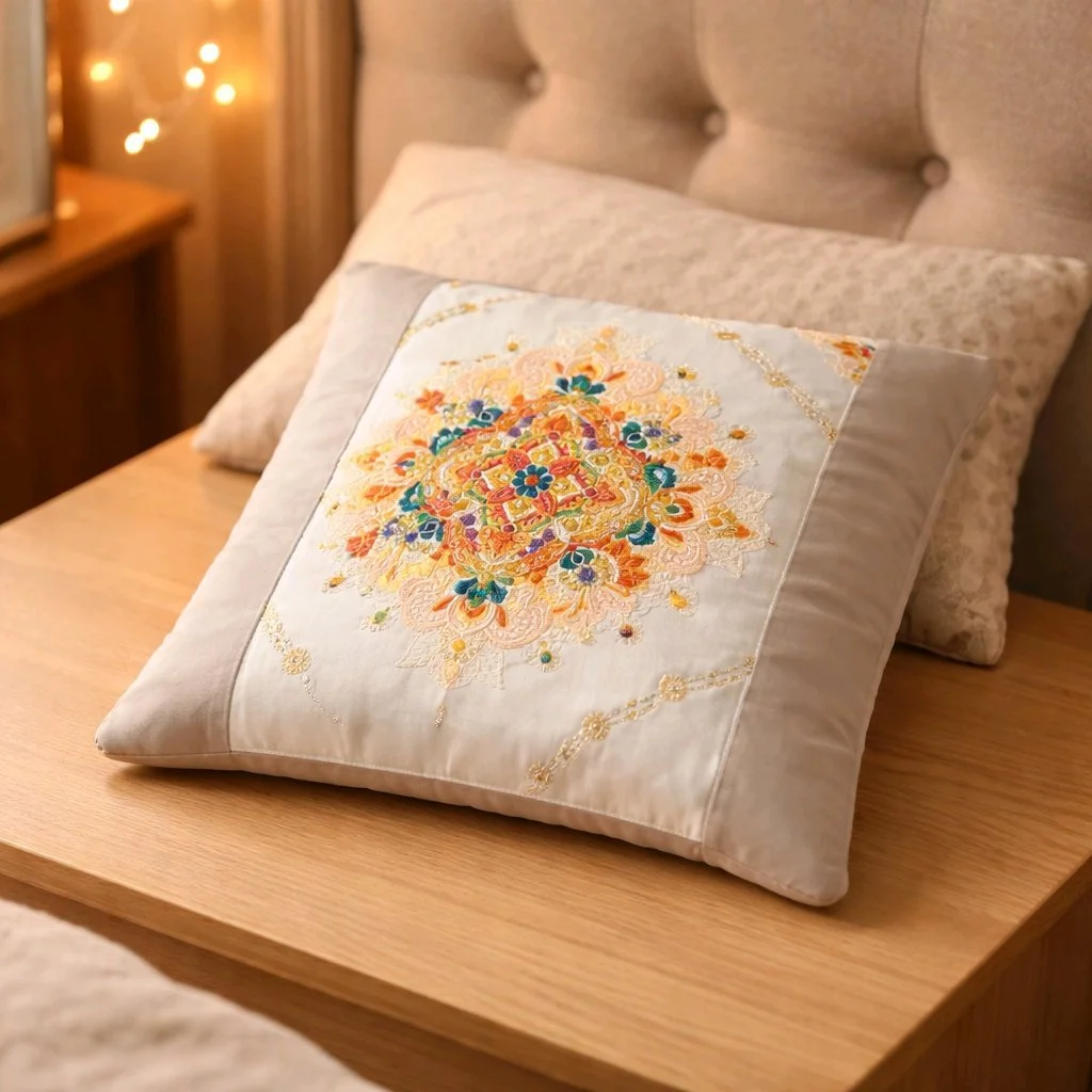 Antique Silk Obi pillow