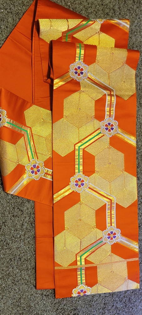 orange obi sash
