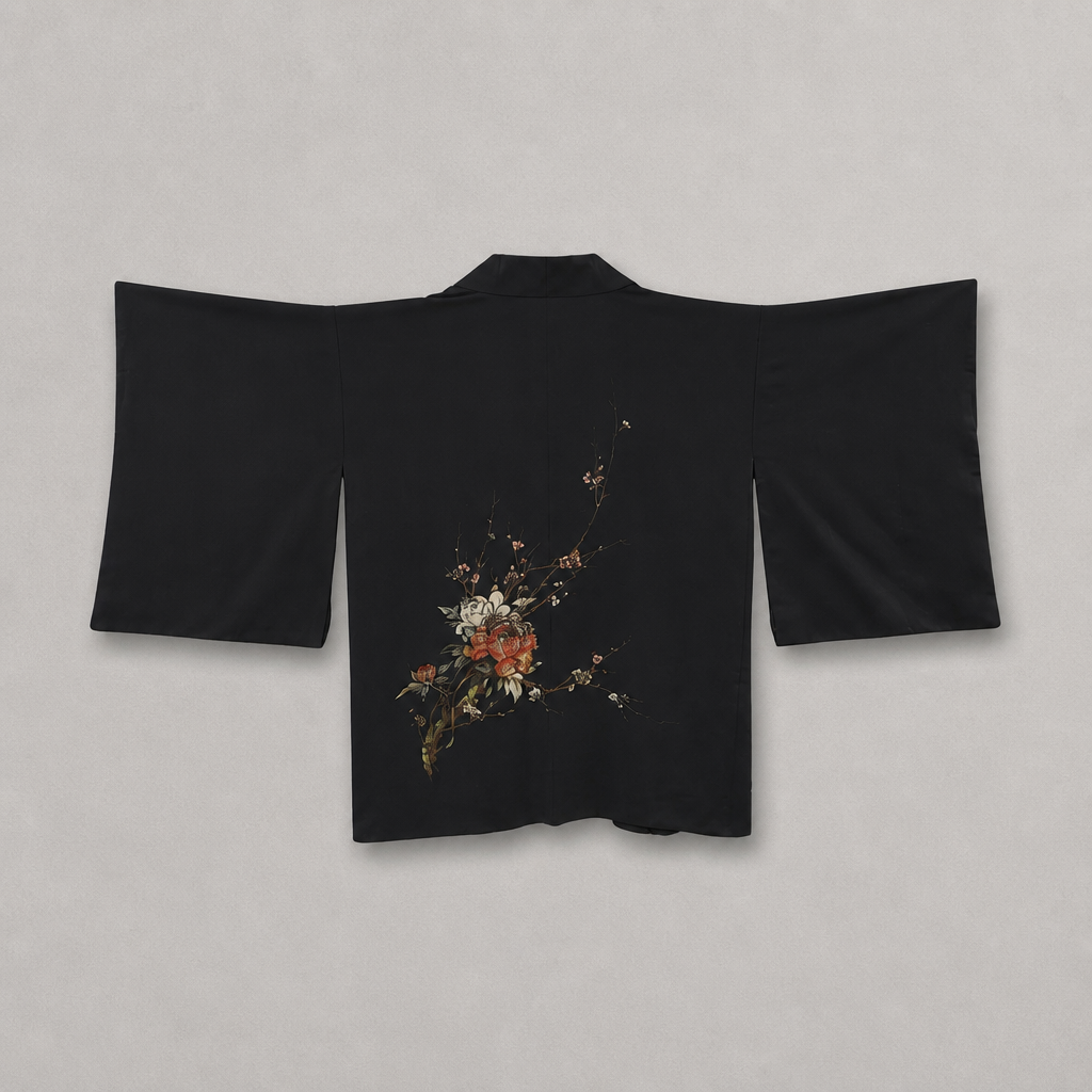 Imperial Blossom Haori | Vintage Japanese Silk Haori