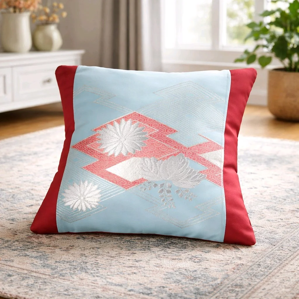 Hikari Bloom - Antique Obi Pillow