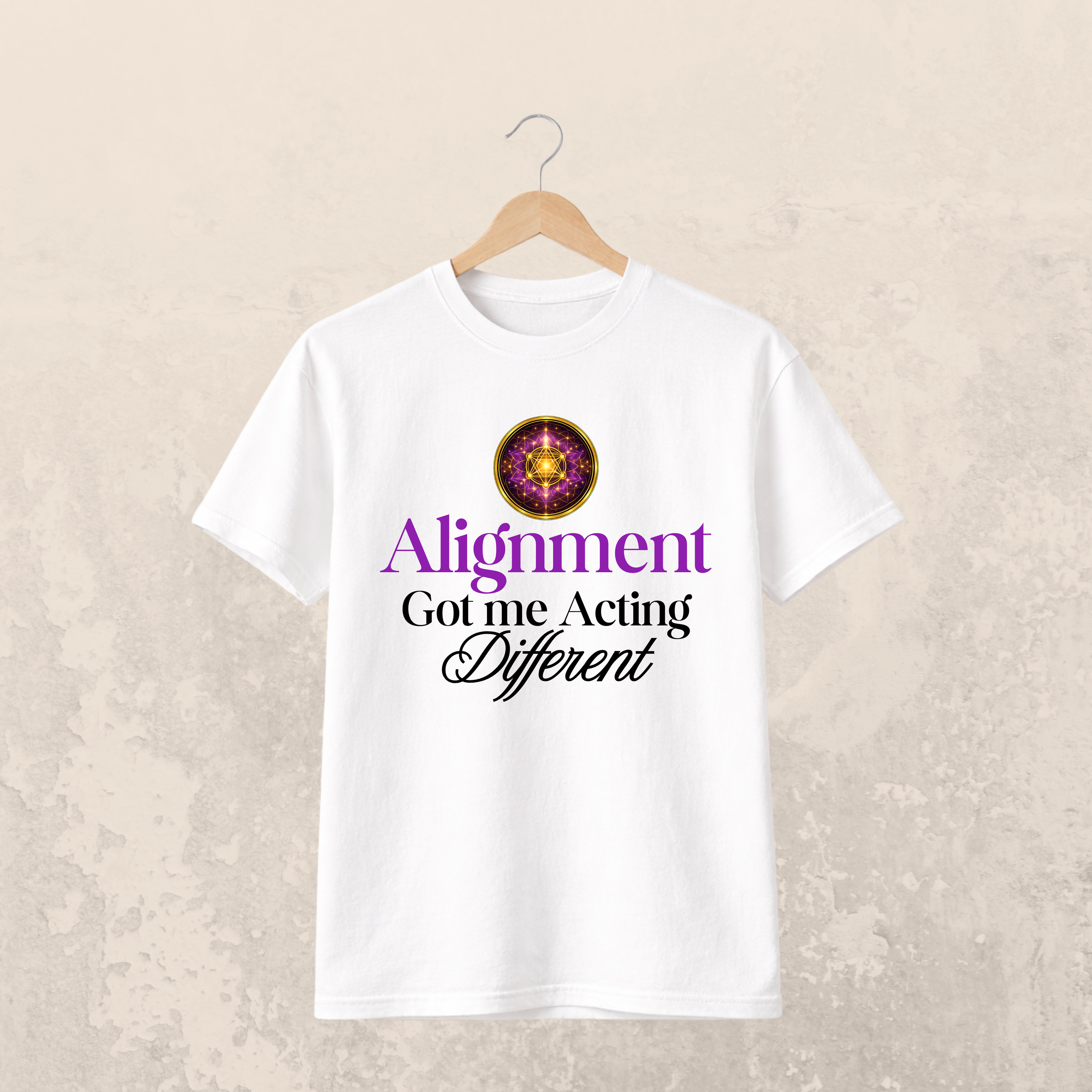 Alignment Got Me Acting Different Tee | Statement Graphic T-Shirt