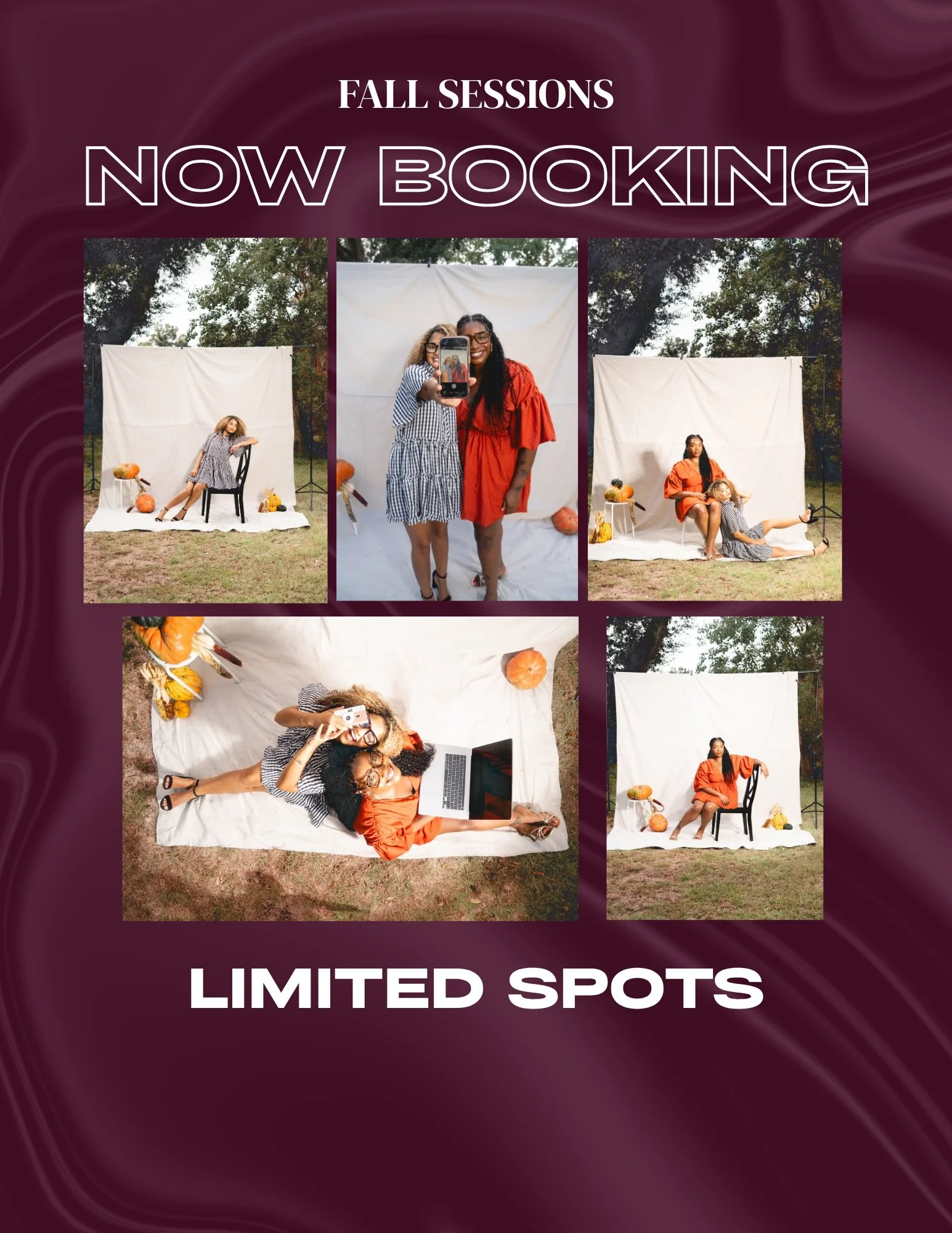 It's that season to get some updated portraits! 
Link in bio to book with Nicole <3 📸 

Have a creative idea in mind for your next session? Send a DM, and let's bring that vision to life! 

#photoshoot #brandingphotos #fallminis #fallpictures #so