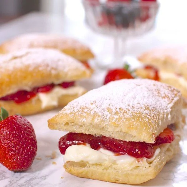 Cheesecake Puff Pastry Delight