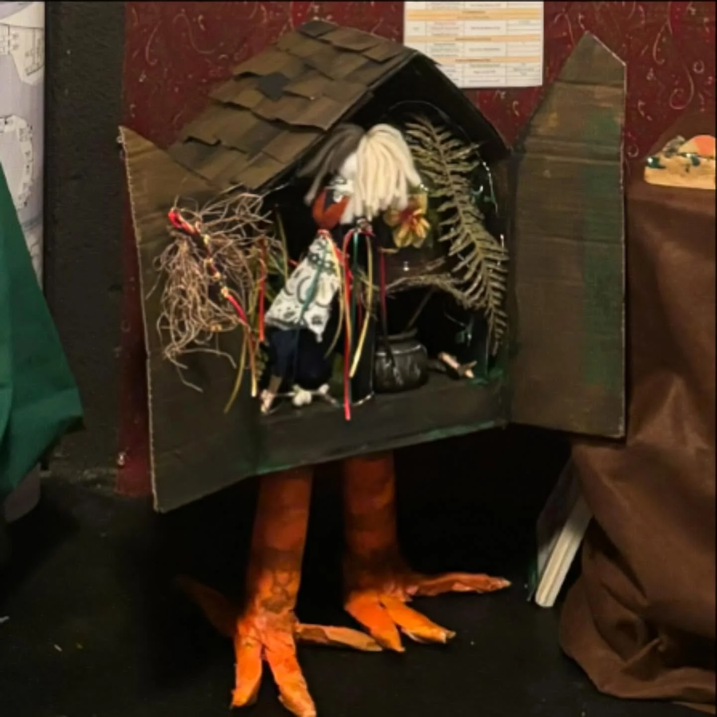 cabinet of curiosity based on the source of magic in Shakespeare&rsquo;s Macbeth for Scenography 

-magic based in Slavic witchcraft and folklore 
including: baba yaga and her house, morana, fern flower mythology in fortune and various others!
-cardb
