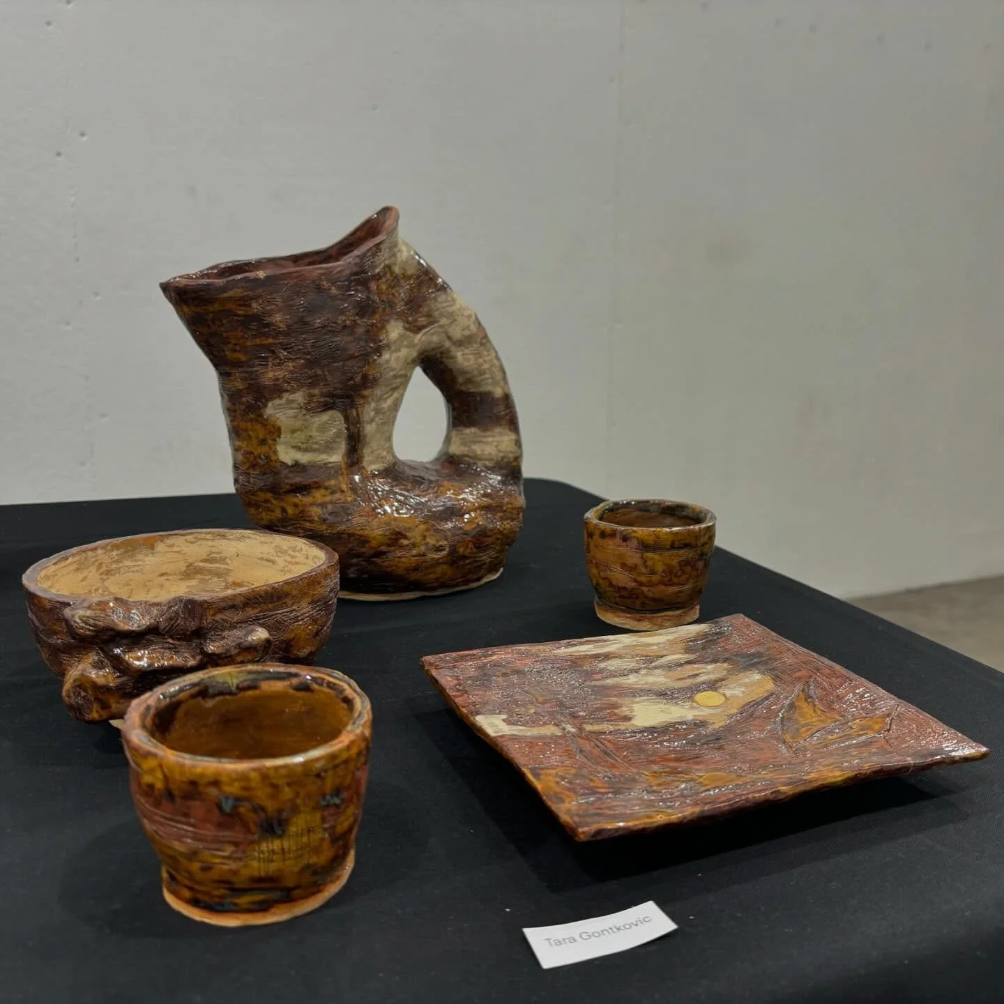 ceramic dinnerware set based on the painting &ldquo;The Lovers&rsquo; Boat&rdquo; by Albert Pinkham Ryder

I absolutely had so much fun creating and glazing this one and loved the surface decoration I did, I&rsquo;m very proud :) 

-all stoneware cla