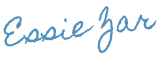 Close-up of a handwritten sign that says 'Easypeasy' in blue ink.