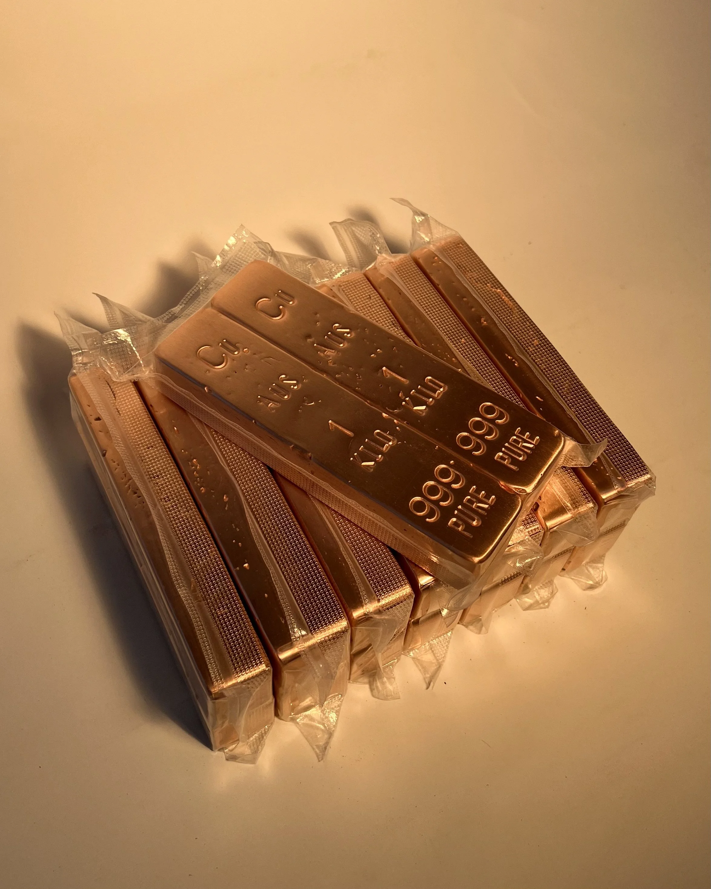 5kg+ Copper Bullion Bars — Most Popular