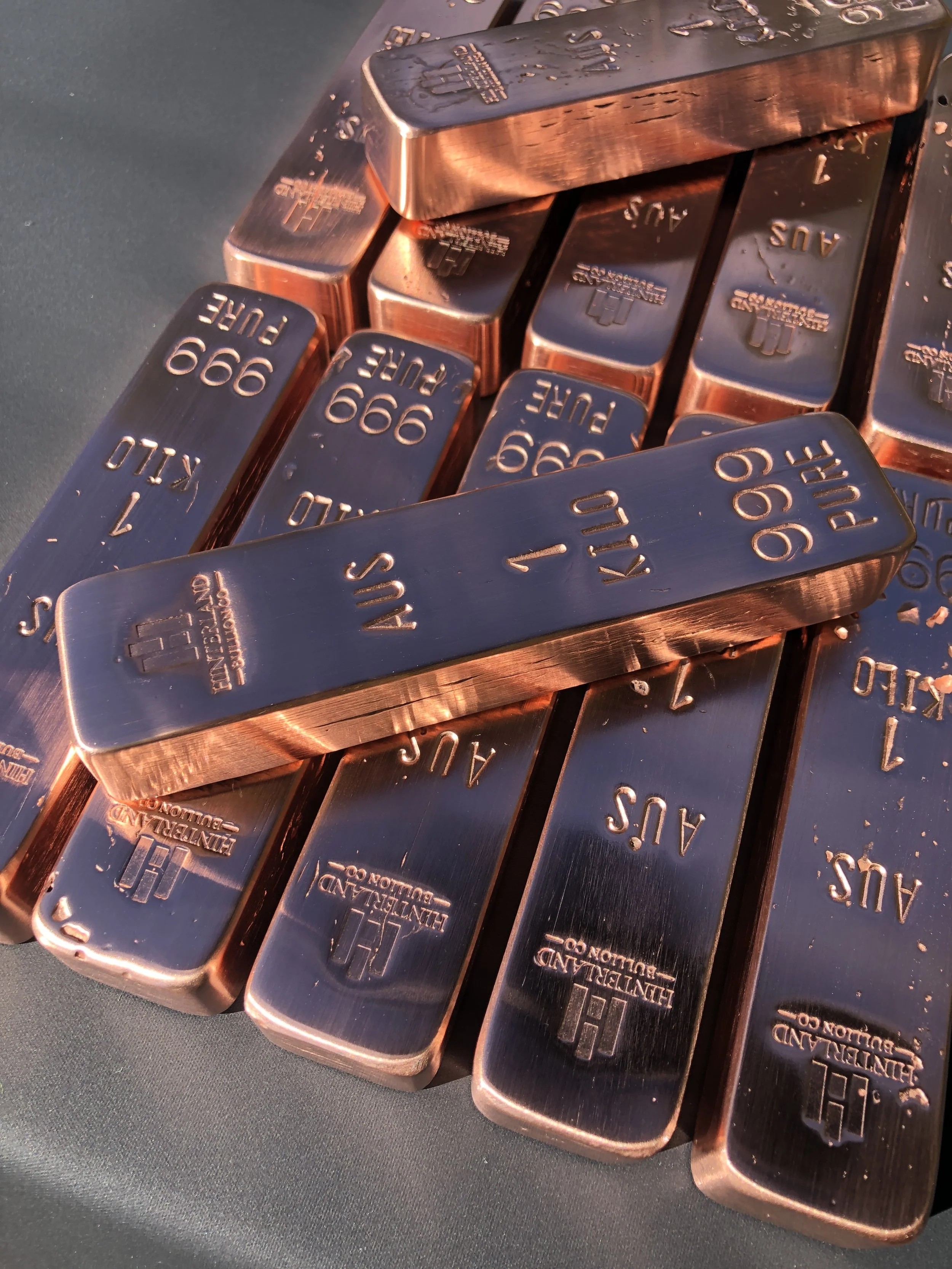 5kg+ Copper Bullion Bars — Most Popular