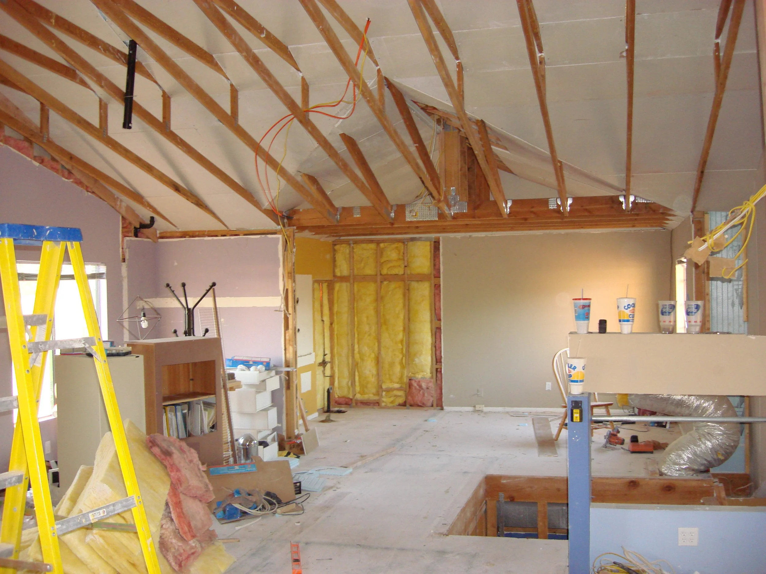 Primary + Secondary bedrooms' walls removed