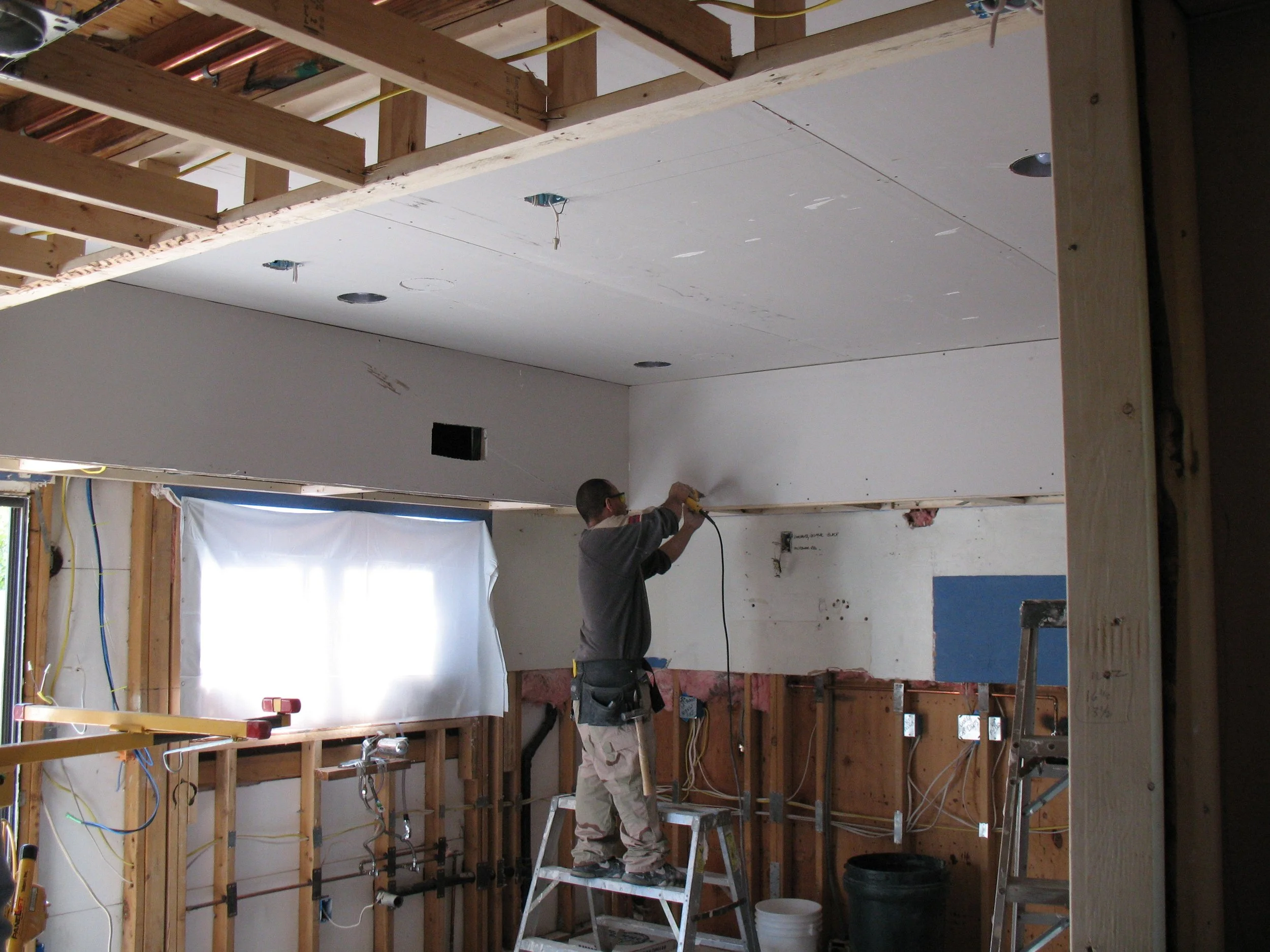 Kitchen | New a/c distribution + cabinet prep