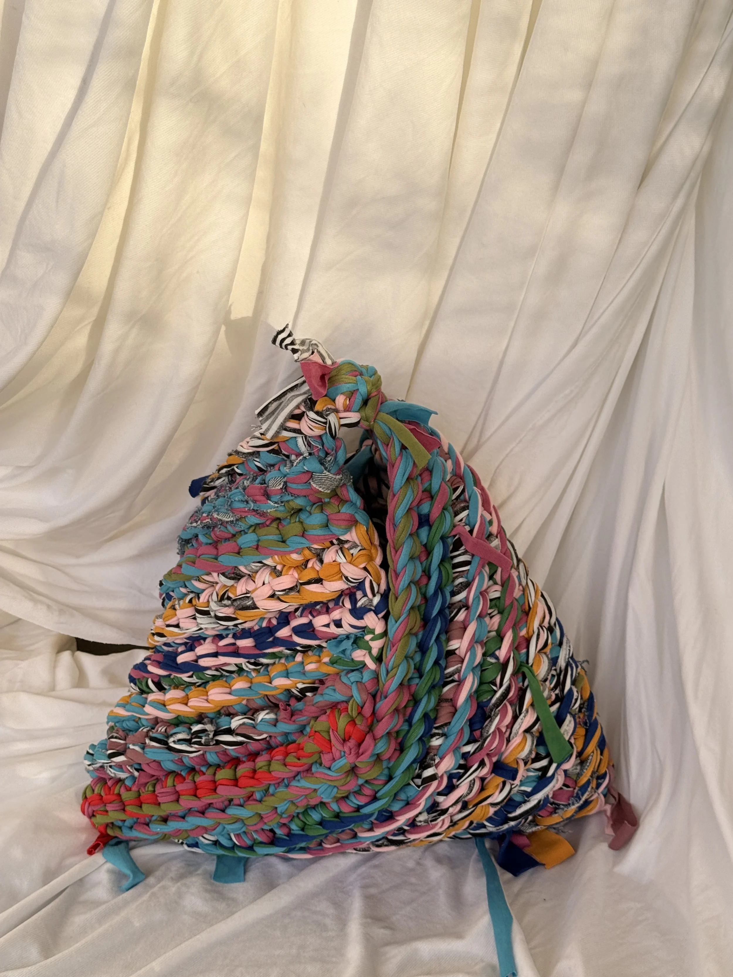 Hand Crochet Shoulder Tote Bag Called "Paradise"