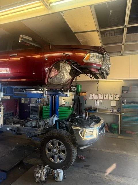 Doug Friedlan, an ASE-certified technician, leading the diagnostic step before any repair is recommended.