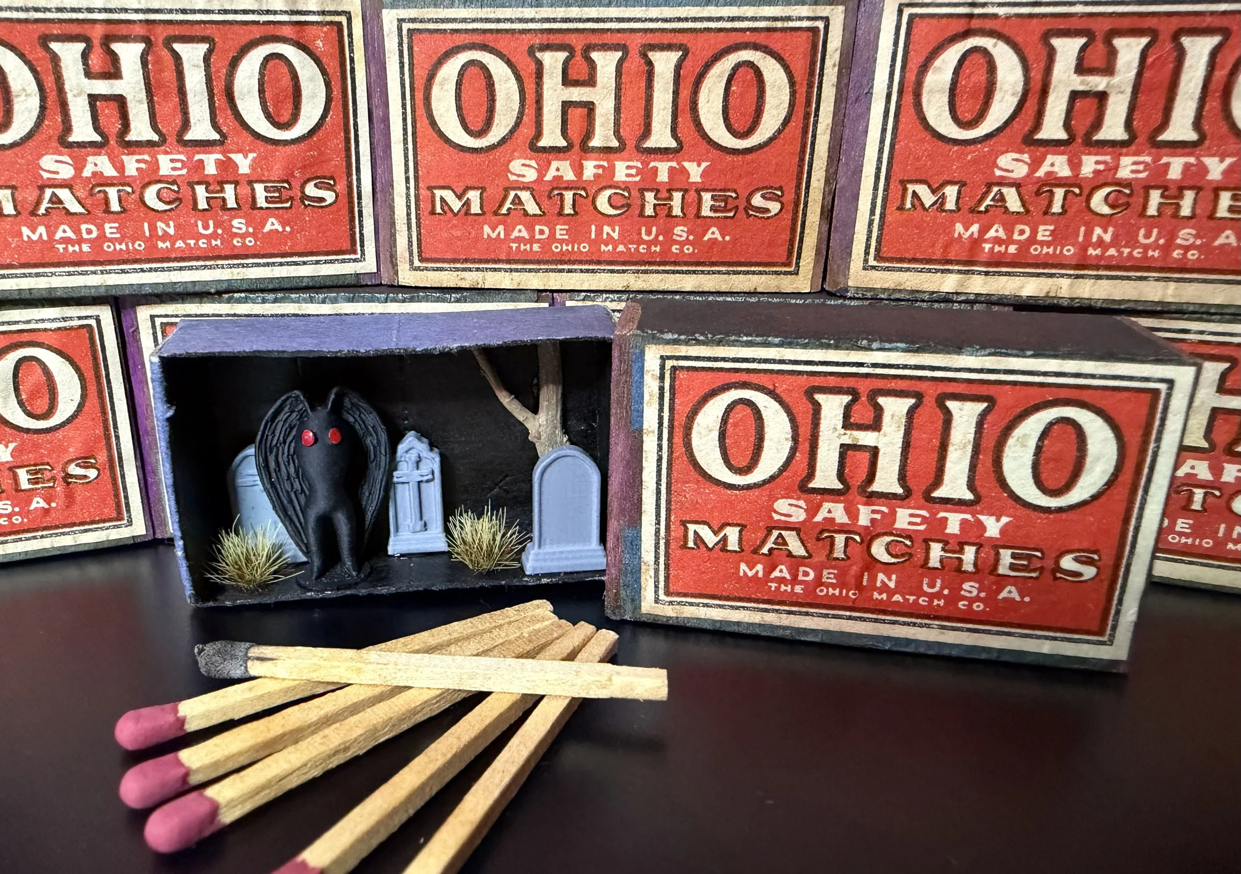 Mothman matchboxes