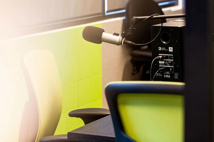 Podcasting Mic in Studio