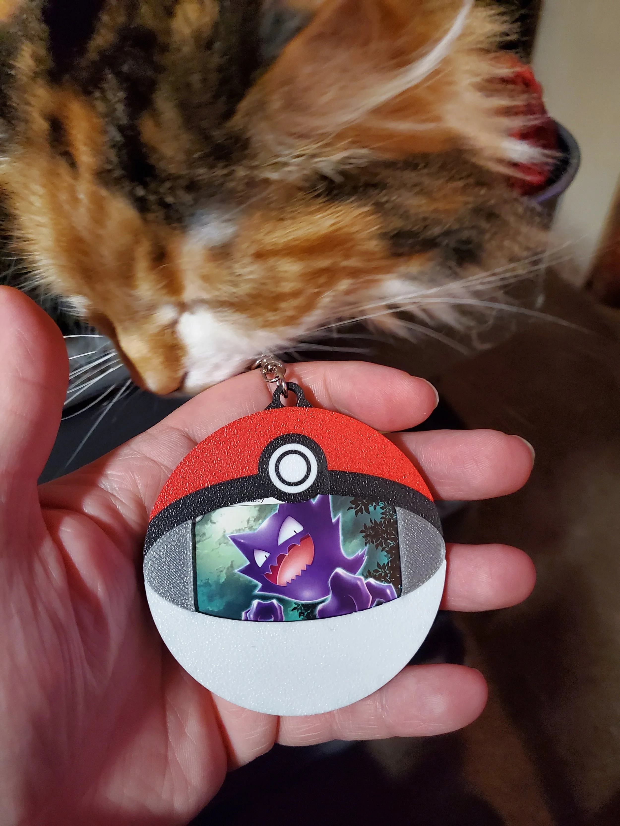 Customizable Pokeball keychain