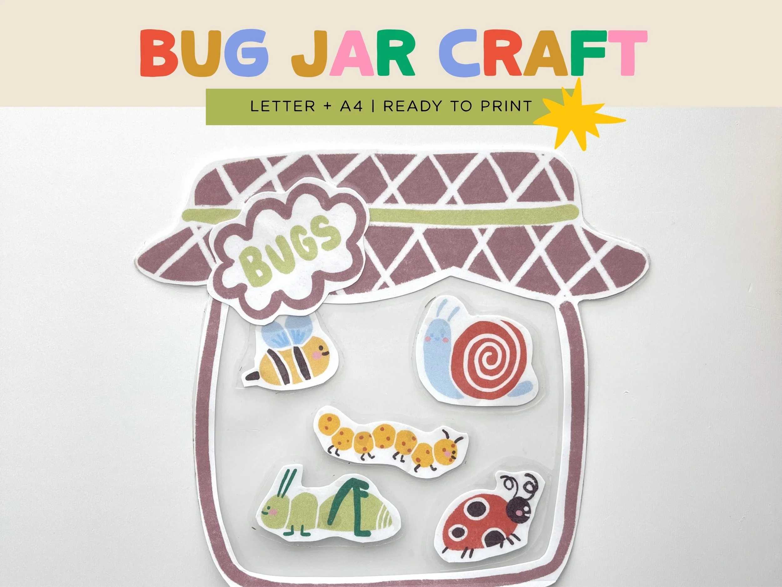 Bug Jar Printable Craft