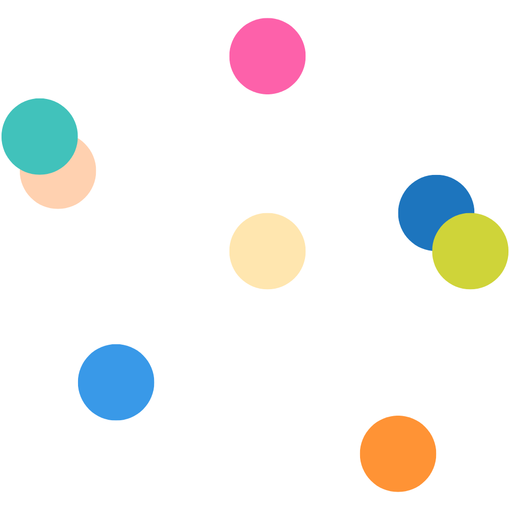 Colorful infographic with directional arrows pointing right, each in different colors including pink, teal, beige, dark blue, light yellow, blue, and orange.