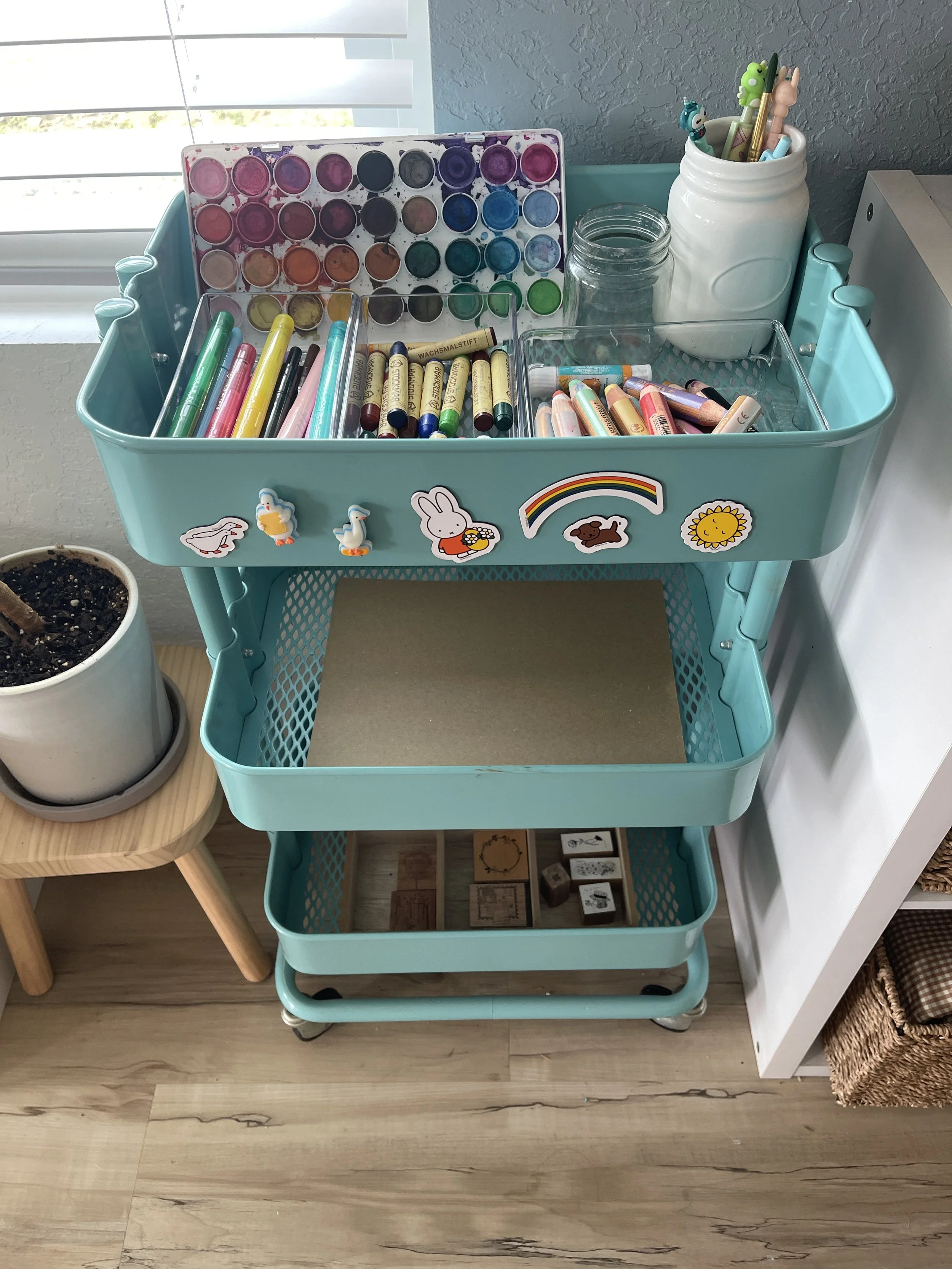 Mess-Free, Independent Art Cart Ideas for Toddlers and Preschoolers
