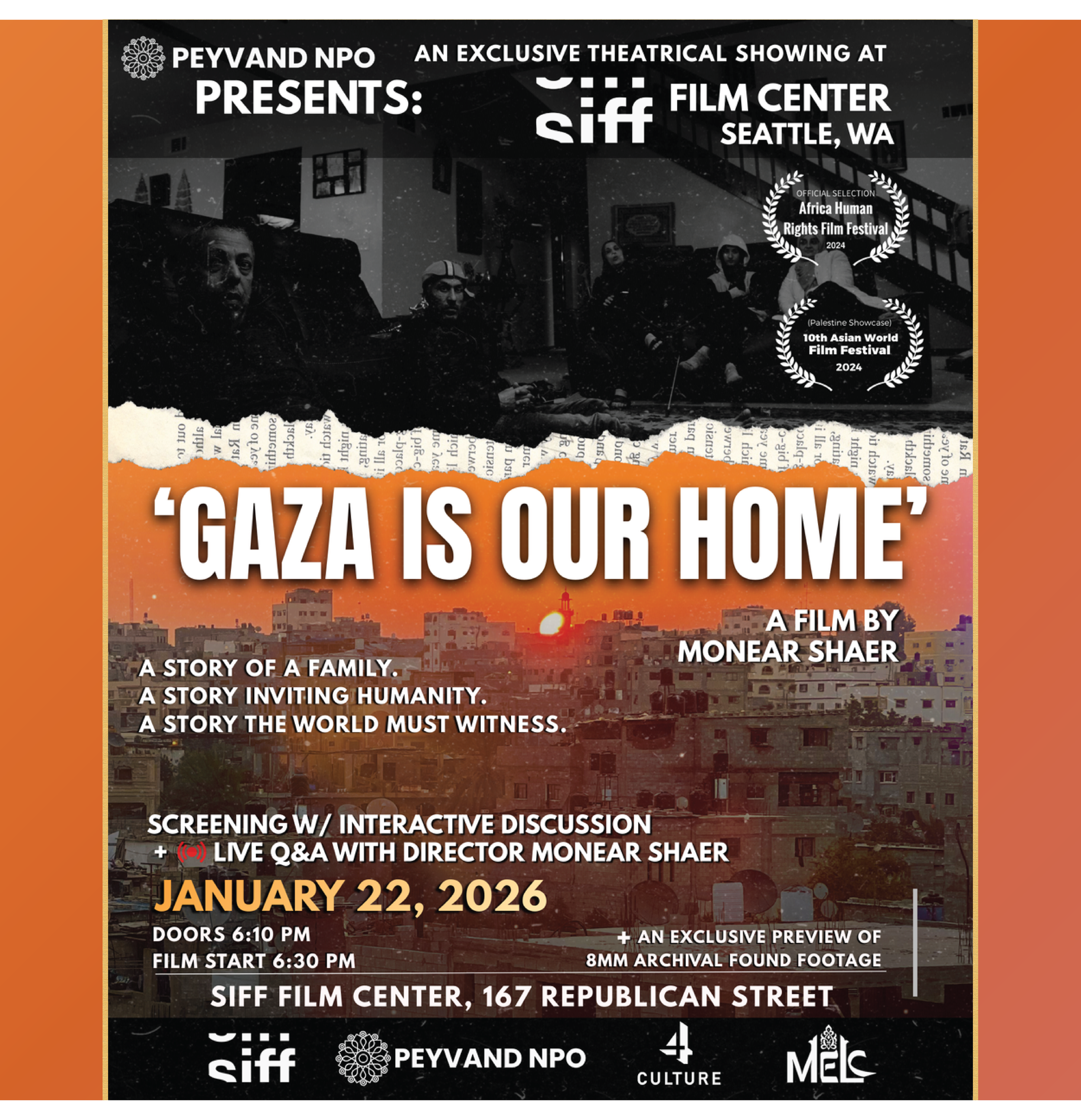 Gaza Is Our Home: Film Screening &amp; Director Talk 