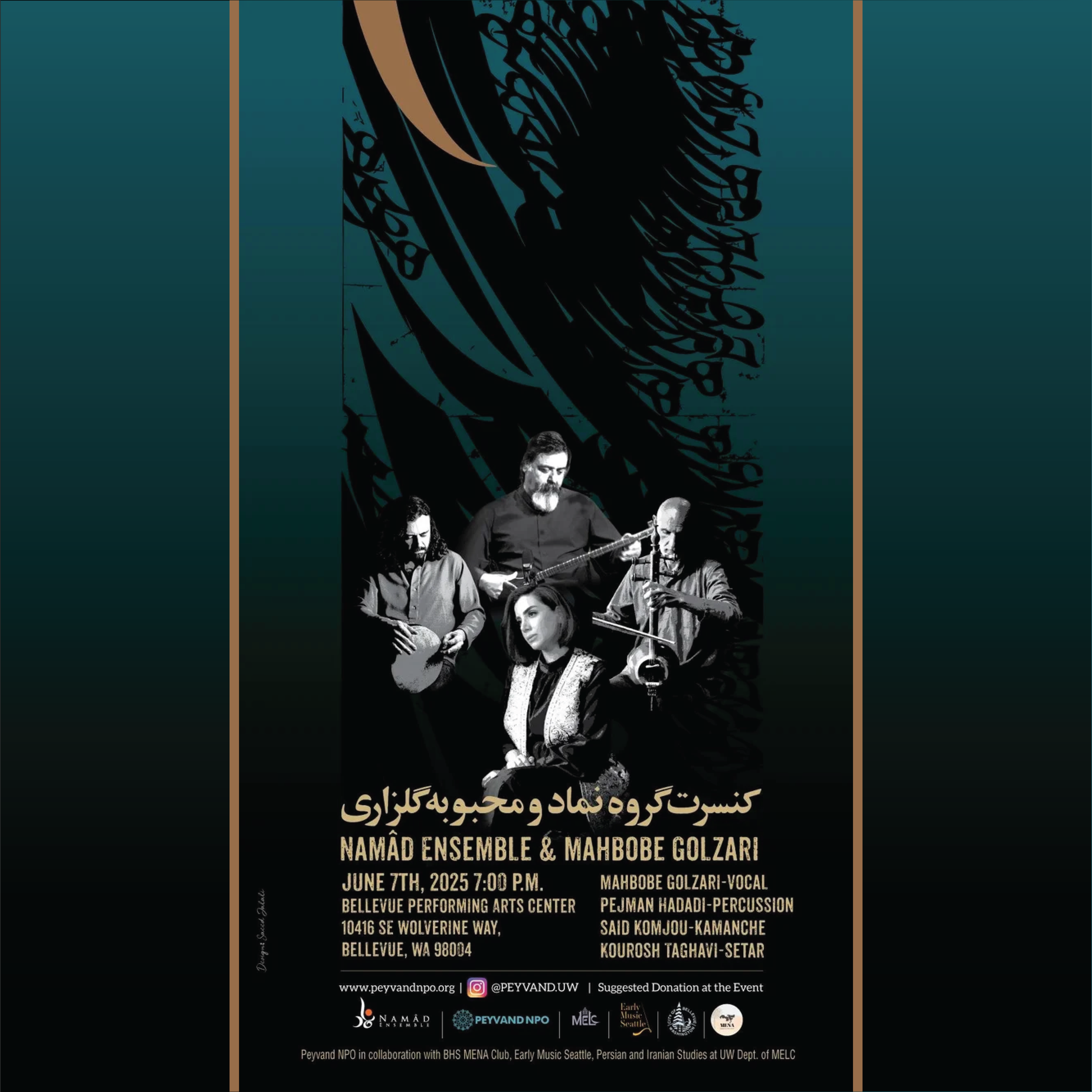 NAMĀD Ensemble &amp; Mahbobe Golzari in Concert