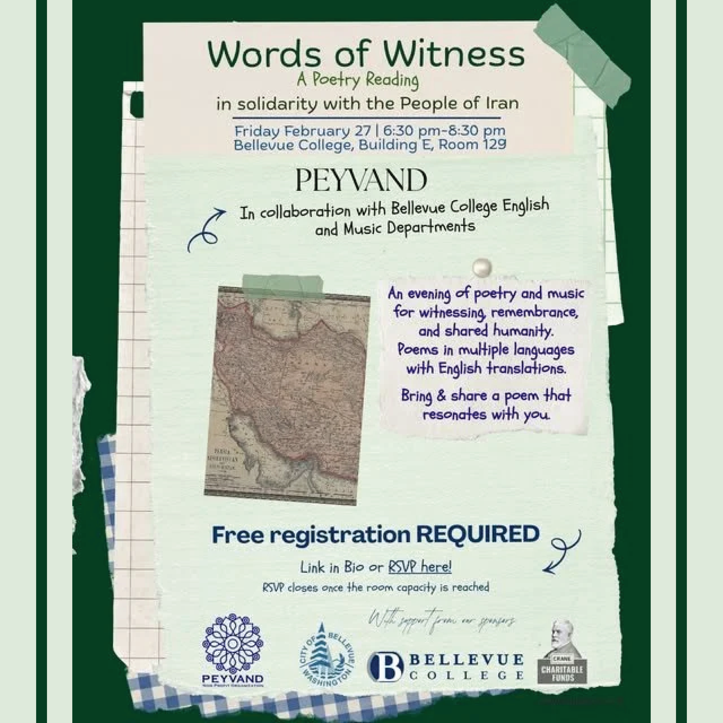 Words of Witness: A Poetry Reading &amp; Music Event 