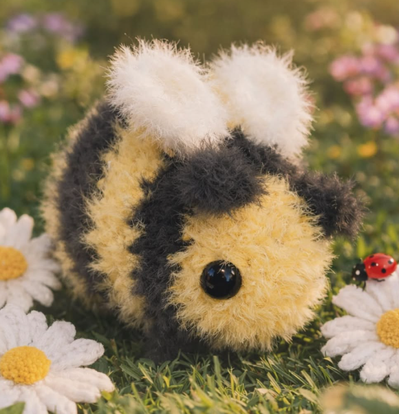 Fluffy bumblebee