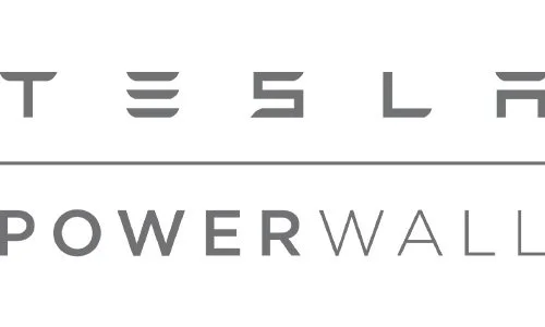 Tesla logo with 'Powerwall' text beneath it.