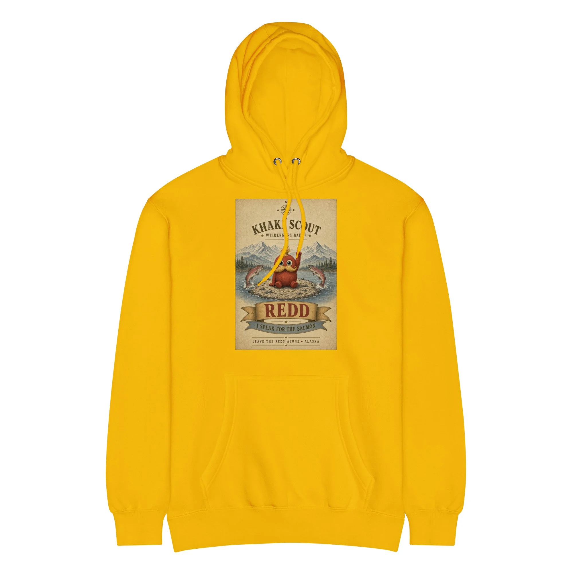 I Speak For The Salmon Mustard Hoodie