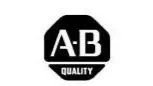 Black oval badge with white text reading "AB QUALITY"