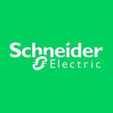 Green background with white text displaying 'Schneider Electric' logo.