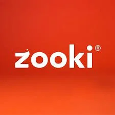 Zooki logo on a red gradient background