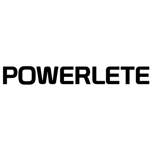 Black text that reads 'POWERLETE' on a white background.