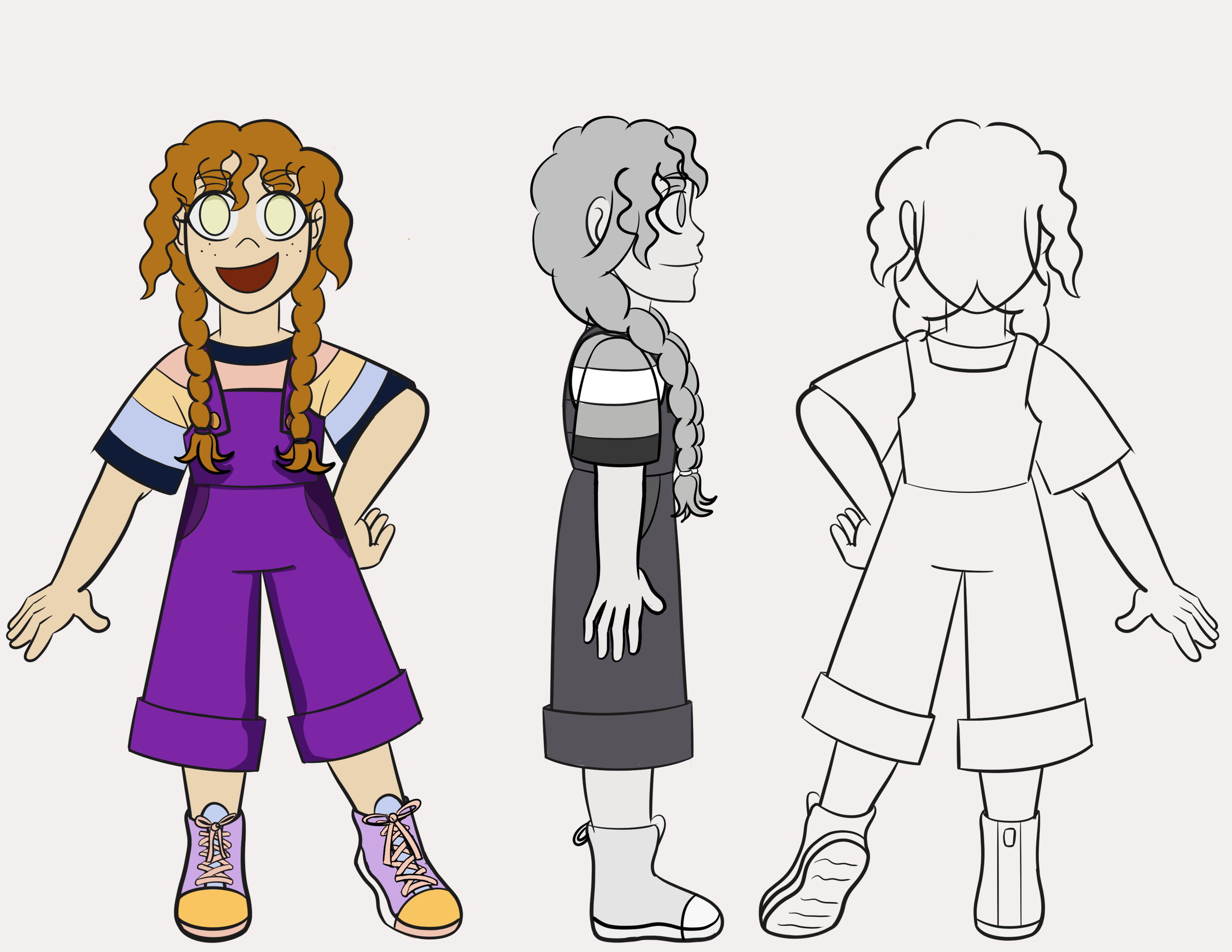 Solara Character Turnaround