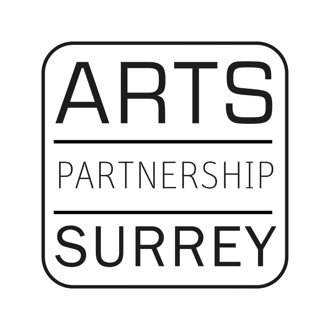 Arts Partnership Surrey logo with the words “ARTS PARTNERSHIP SURREY” in uppercase text inside a rounded square border.