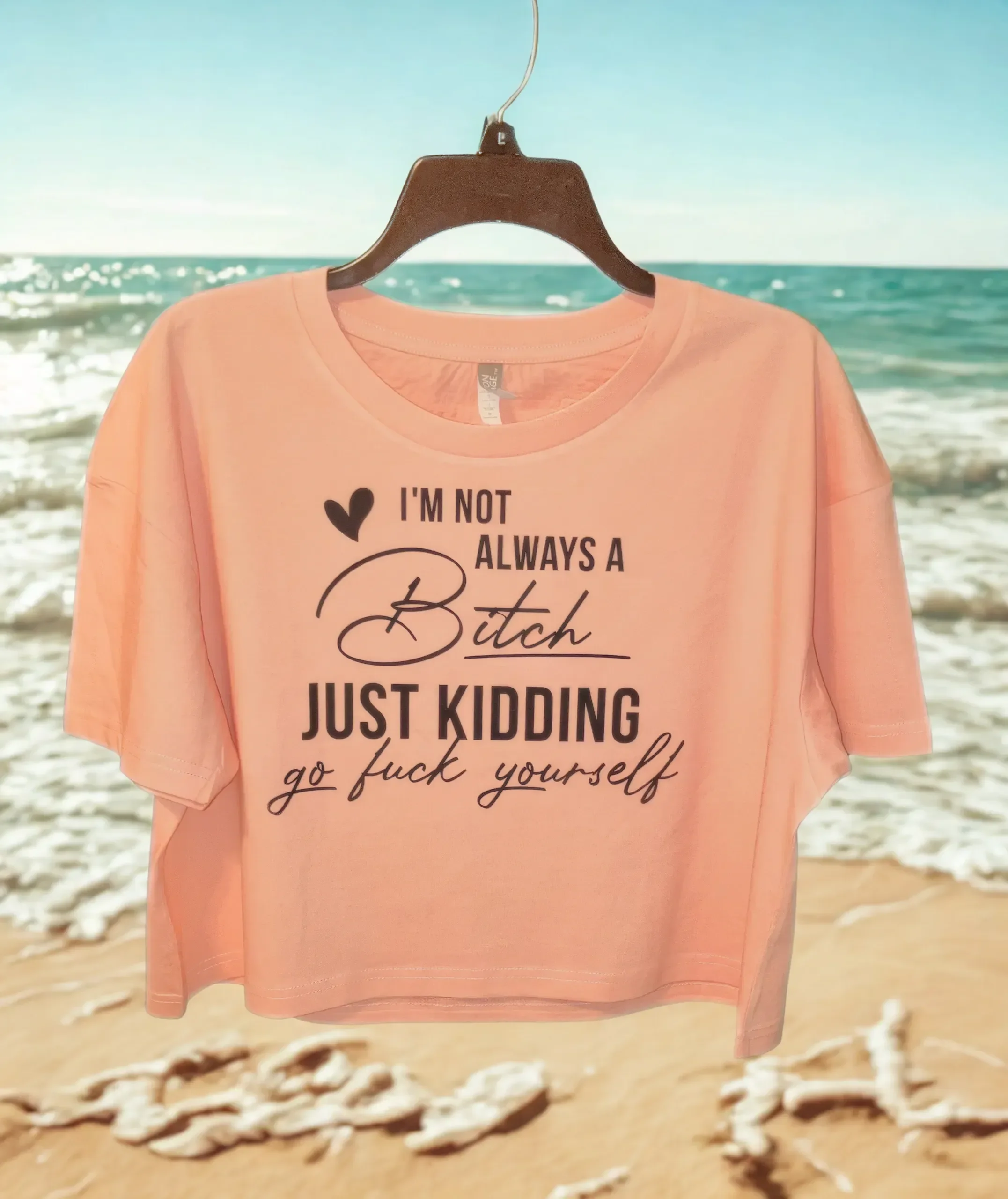 Fearless Expression Ladies Cropped Tee