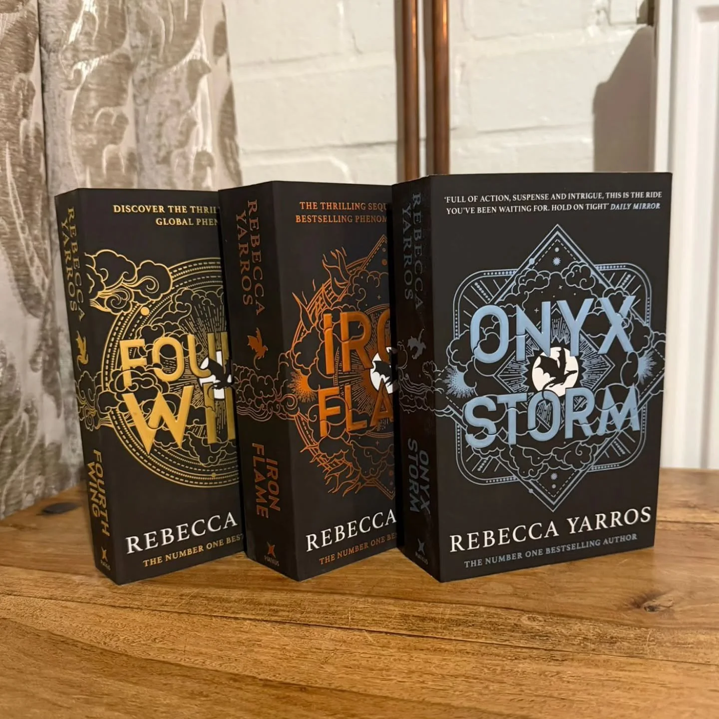 Hubby wants to get into reading and I thought he would enjoy a bit of smut 😏 treated him to the Empyrean series. Enjoy a bit of Violence boo 😉 

#empyreanseries #fourthwing #smut