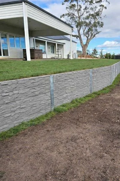 retaining wall for sloping block