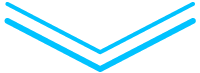 Close-up of two blue stacked paper or cardboard layers