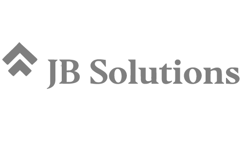 Logo of JB Solutions with upward arrows