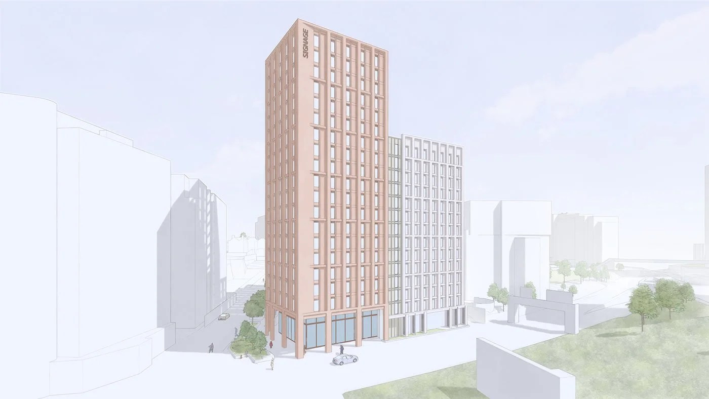 Illustration of proposed student accommodation building
