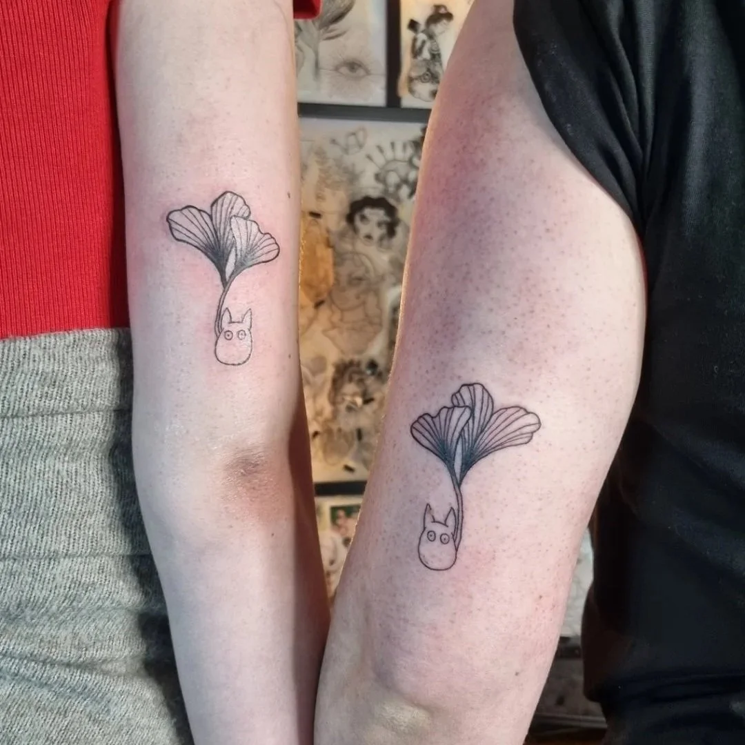 Matching Totoro Studio Ghibli Tattoo