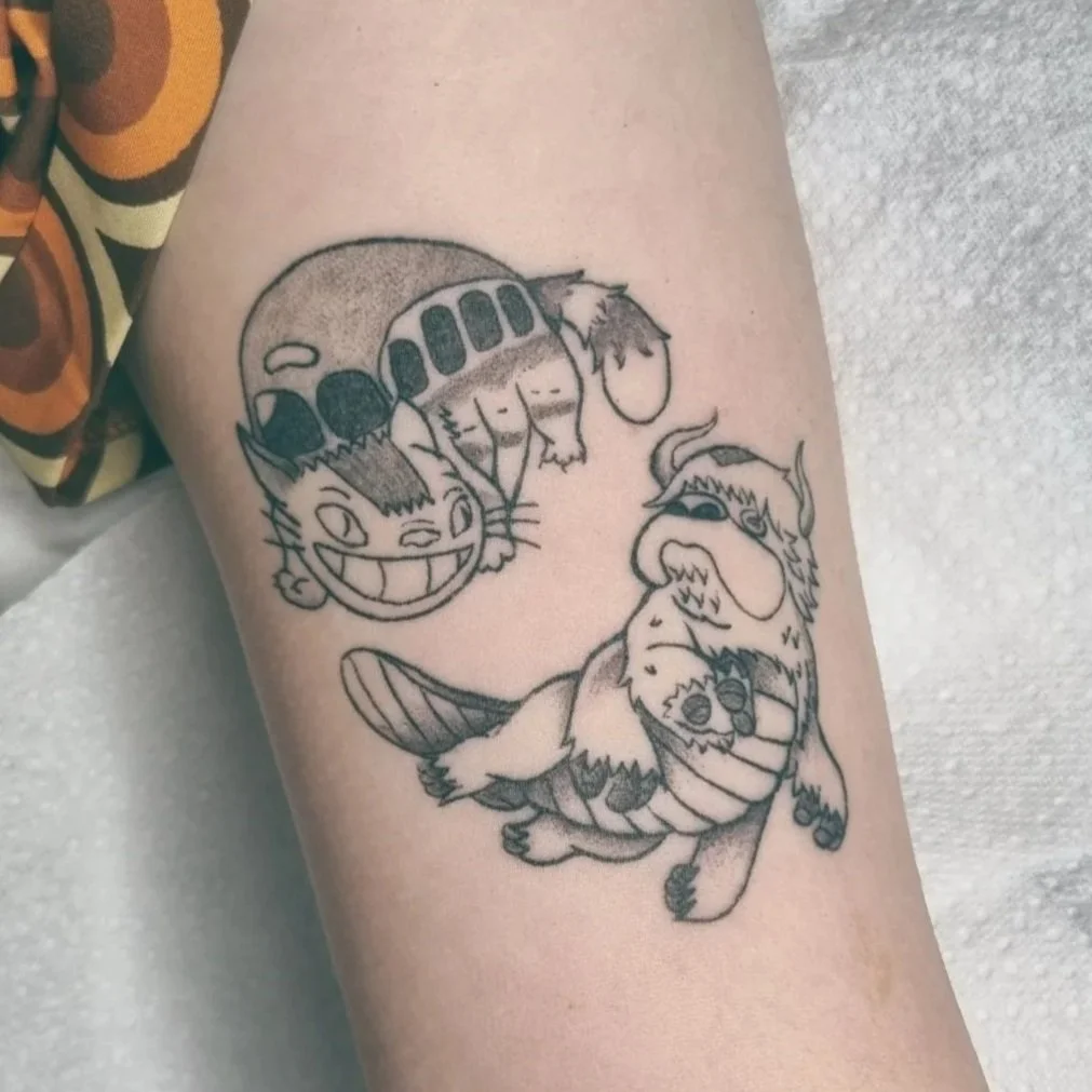 Cat bus and Appa Tattoo 