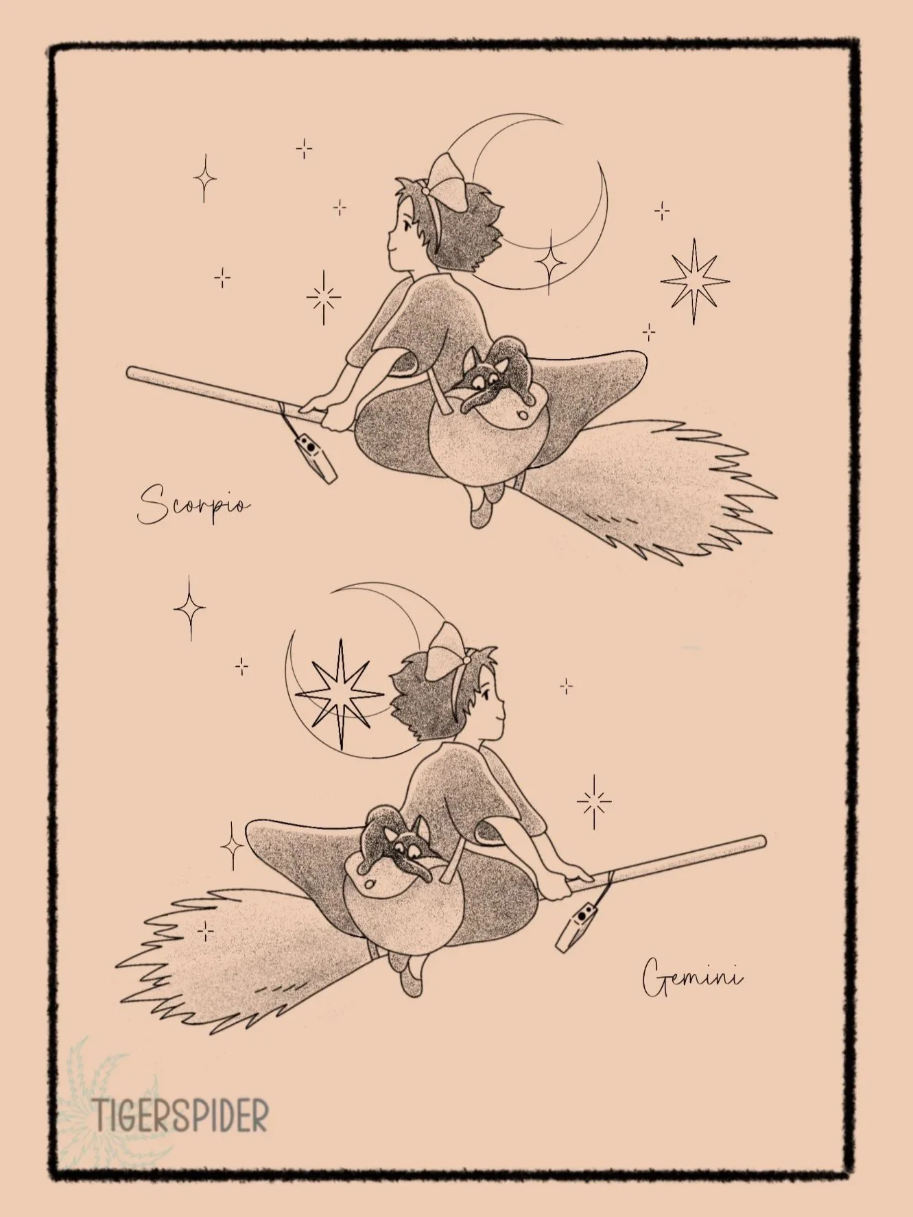 Kiki Star Sign 4 inch min 140