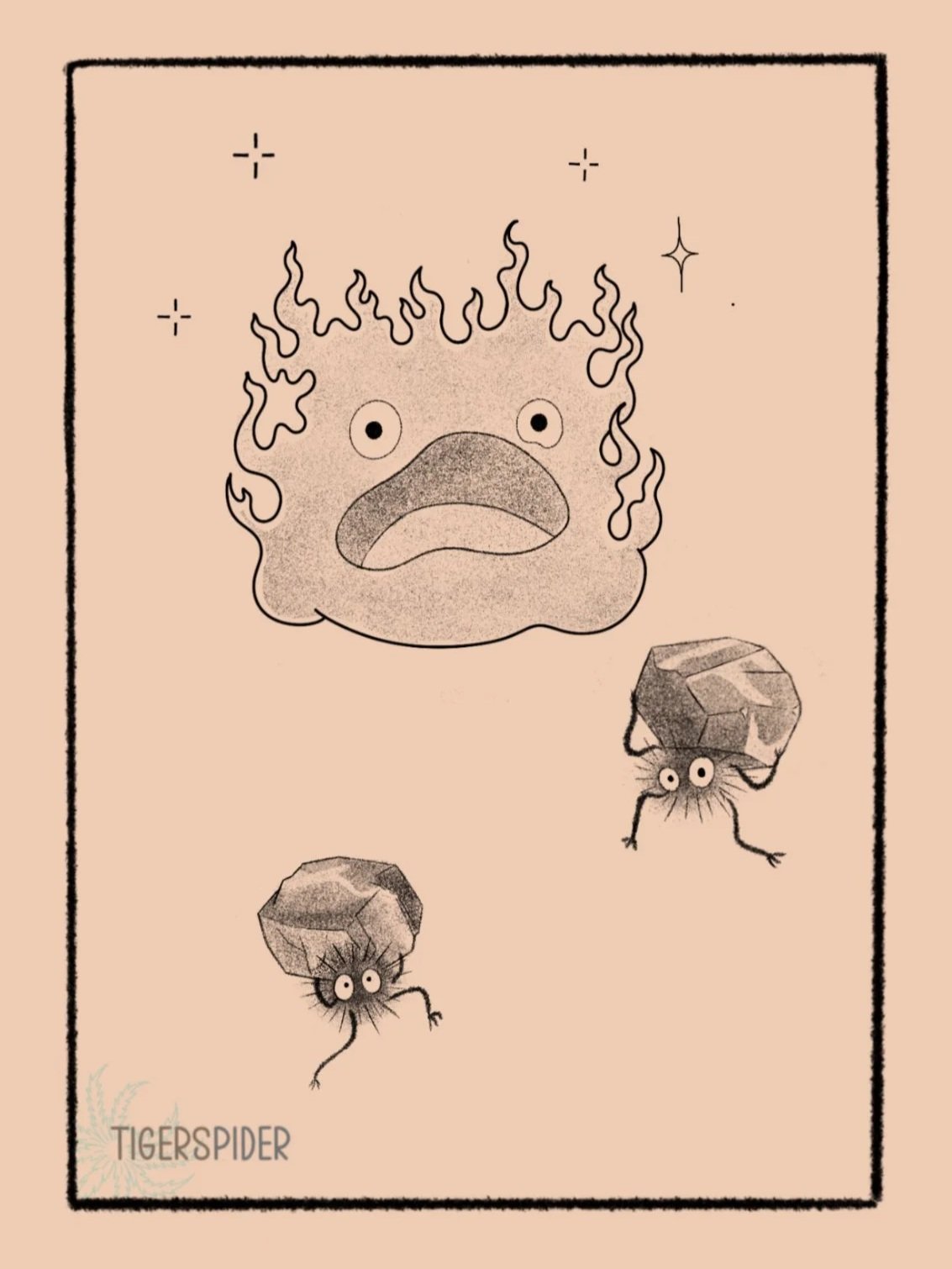 Calcifer Coal 4 inch min 140