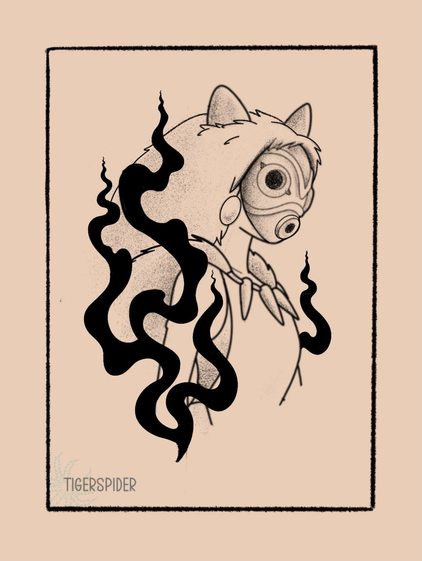 Princess Mononoke 4 inch min 140 