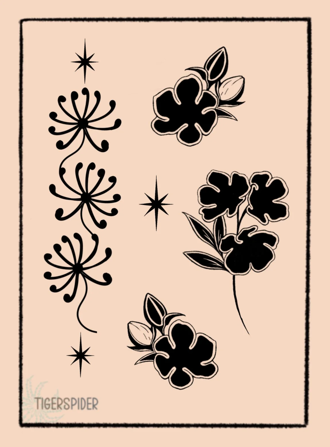 High Contrast Flowers 