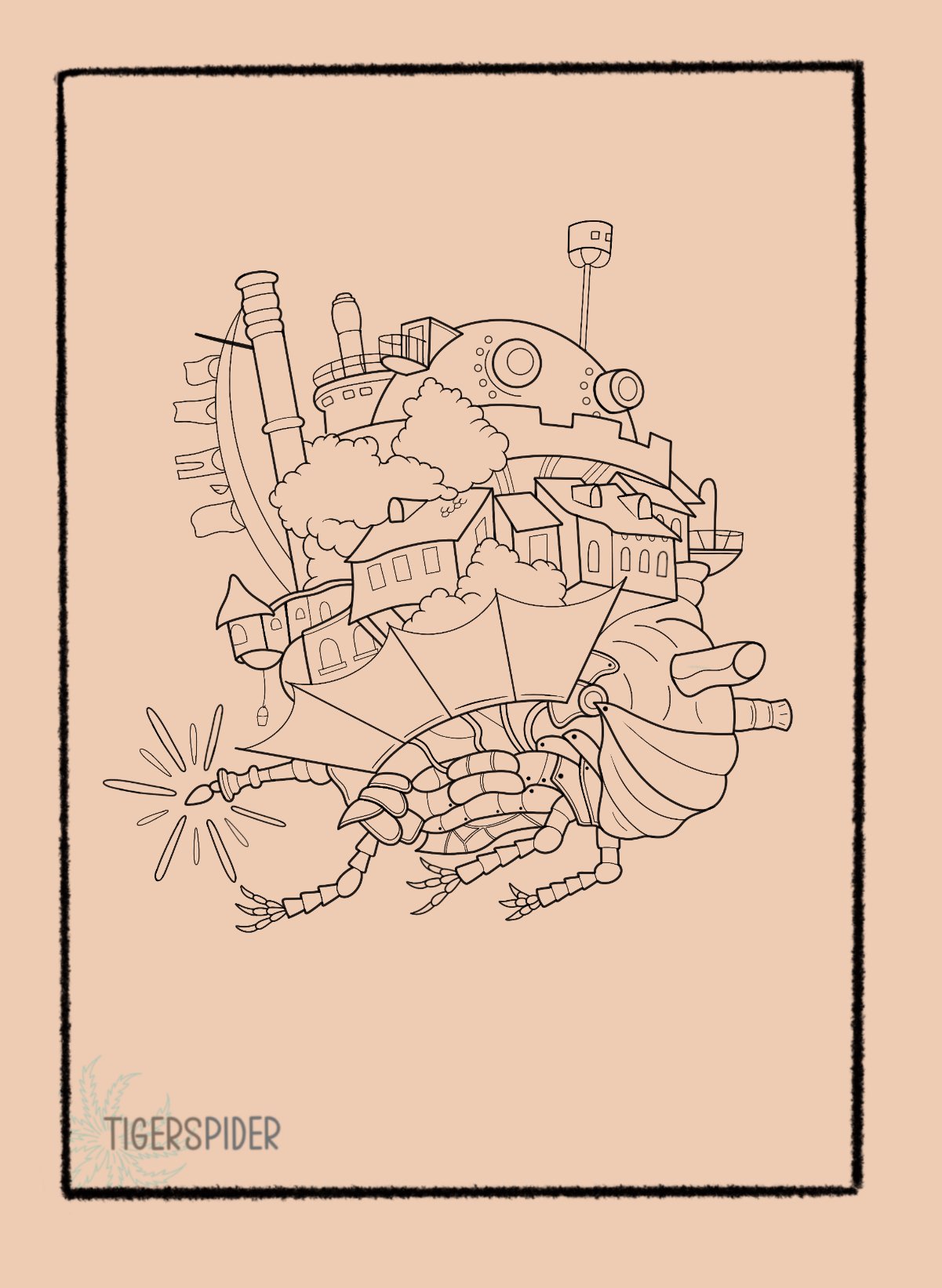 Howls Moving Castle to fit thigh 300 per session 
