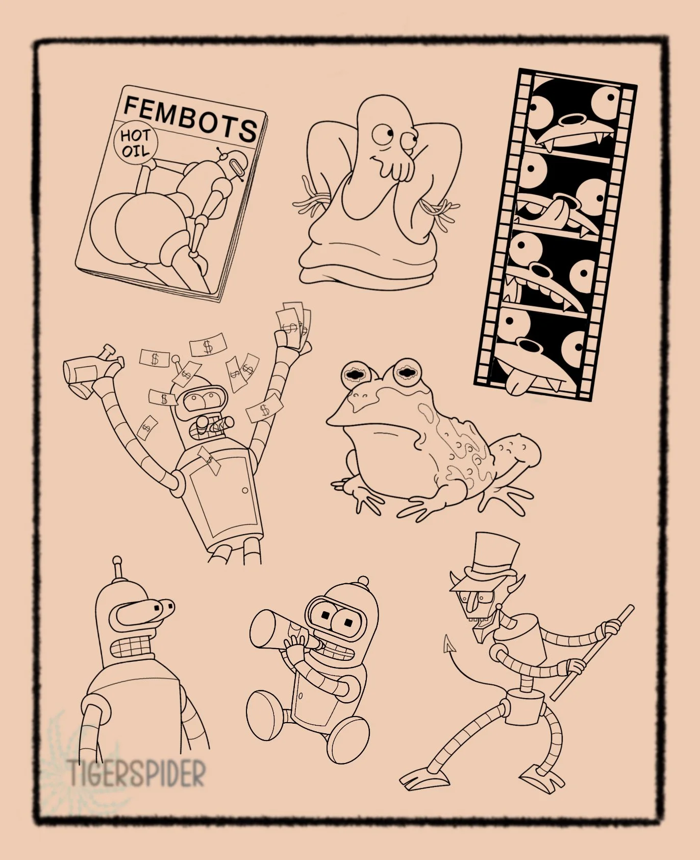 Futurama 3-5 inches £80-120 