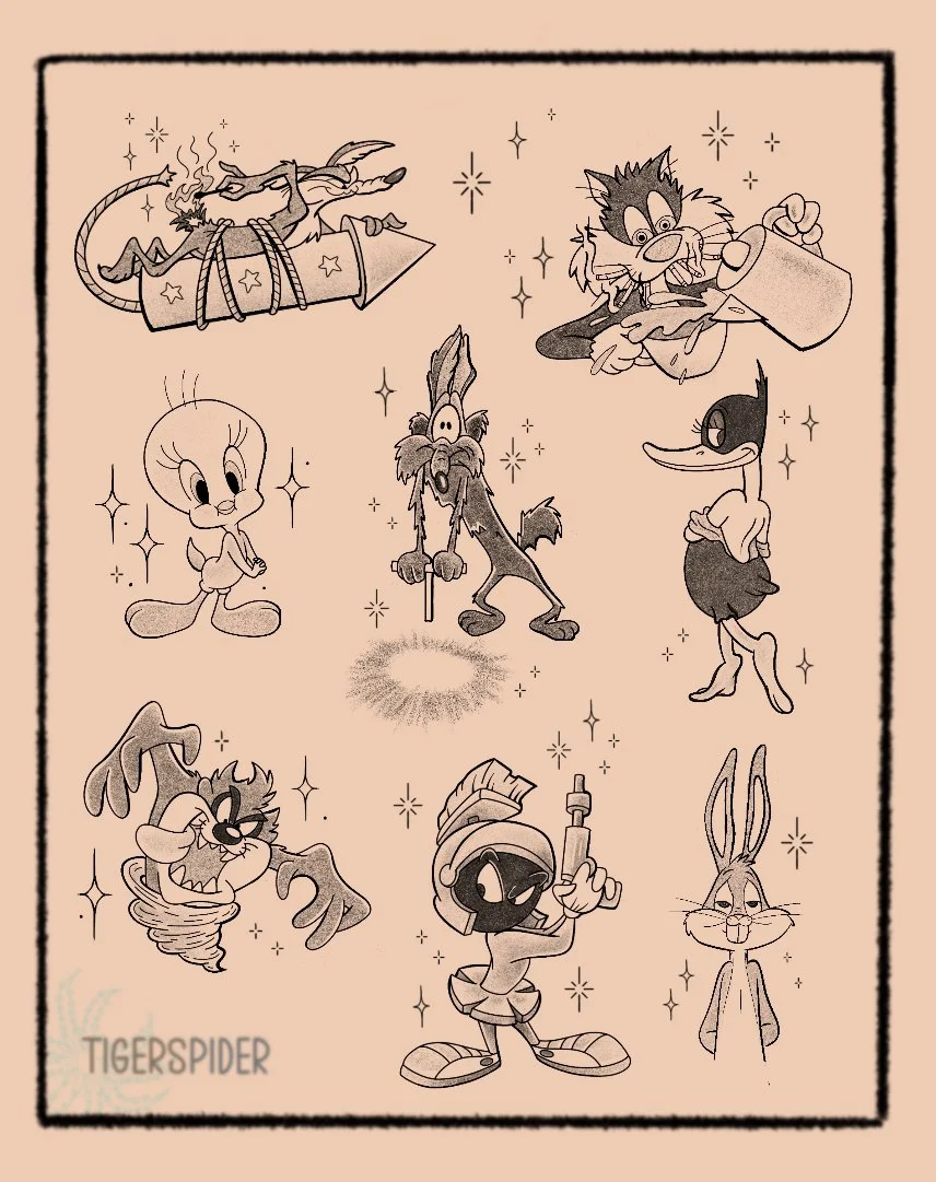 Looney Tunes 3-5 inches 80-140 